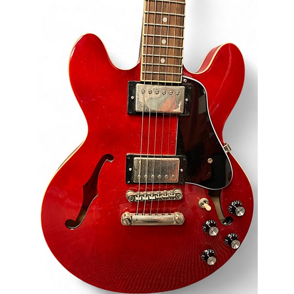 Used 2022 Epiphone ES 339 Trans Red Hollow Body Electric Guitar