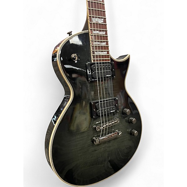 Used ESP LTD EC401FM Trans Gray Solid Body Electric Guitar