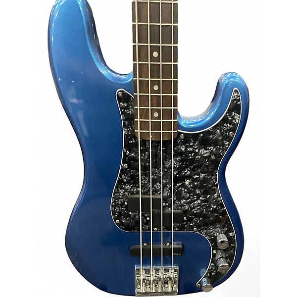 Used Squier Affinity Precision Bass Blue Electric Bass Guitar