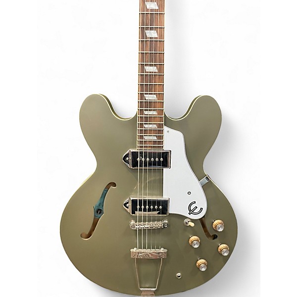 Used Epiphone CASINO WORN Royal Olive Hollow Body Electric Guitar
