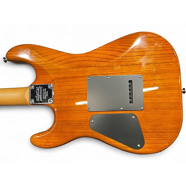 Used Schecter Guitar Research Traditional Van Nuys Natural Ash Solid Body Electric Guitar