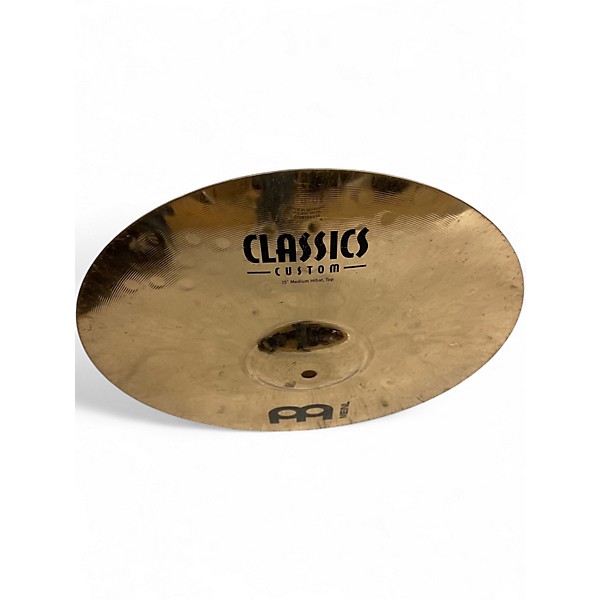 Used MEINL 15in Classic Custom Medium Hi Hat Pair Cymbal