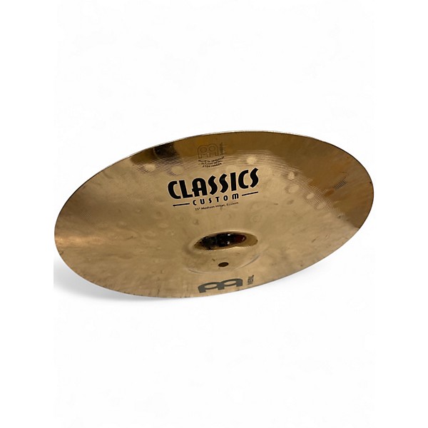 Used MEINL 15in Classic Custom Medium Hi Hat Pair Cymbal
