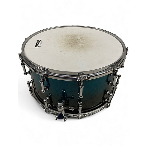 Used SPL 14X7 468 Snare Turquoise Blue Fade Drum