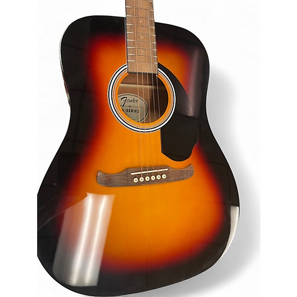 Used Fender FA125CE 2 Color Sunburst Acoustic Guitar