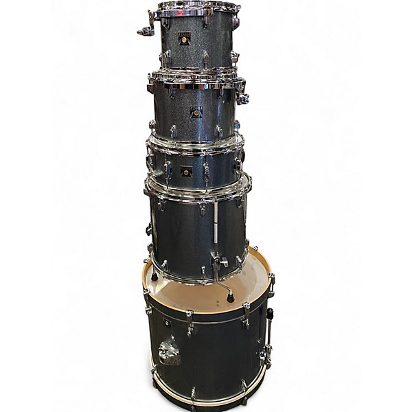 Used TAMA 5 Piece SUPERSTAR CLASSIC METALLIC BLUE SPARKLE Drum Kit