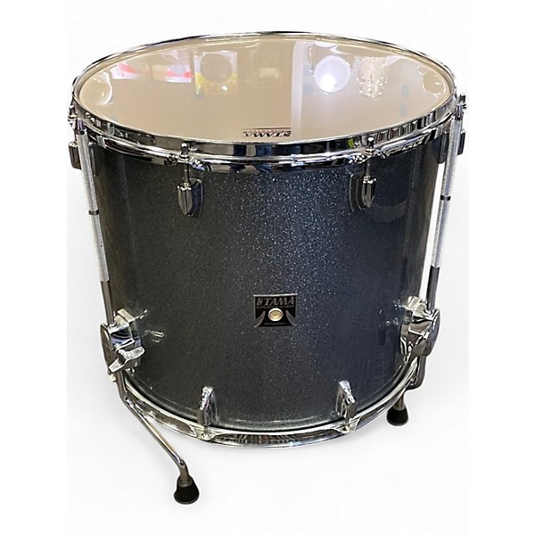 Used TAMA 5 Piece SUPERSTAR CLASSIC METALLIC BLUE SPARKLE Drum Kit