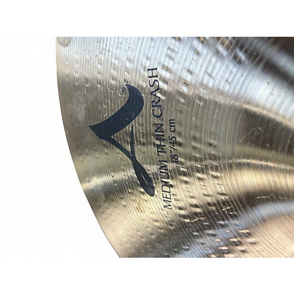 Used Zildjian 18in A Series Medium Thin Crash Cymbal