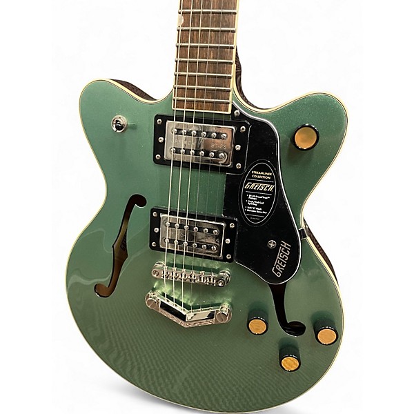 Used 2024 Gretsch Guitars G2655 STEEL OLIVE Hollow Body Electric Guitar
