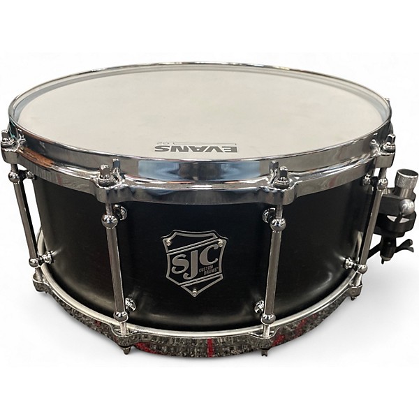 Used SJC Drums 14X6.5 Custom Maple Black Drum