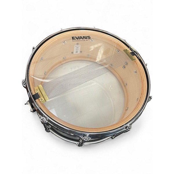 Used SJC Drums 14X6.5 Custom Maple Black Drum