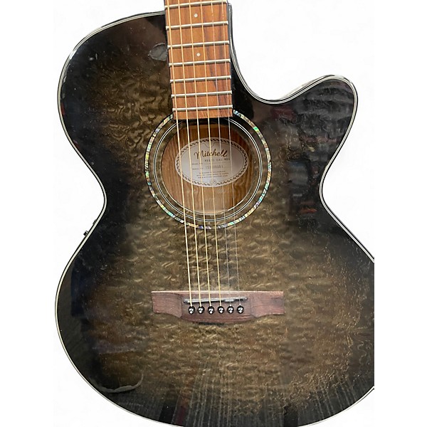 Used Mitchell MX420 QAB Mahogany Acoustic Electric Guitar