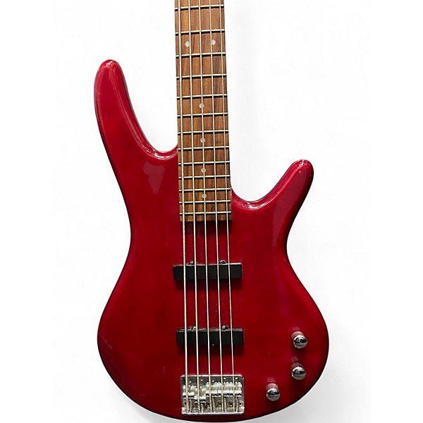 Used Ibanez GSR205 5 String Red Electric Bass Guitar