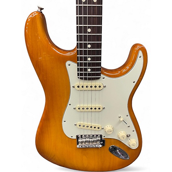 Used Fender American Performer Stratocaster SSS Honey Burst Solid Body Electric Guitar