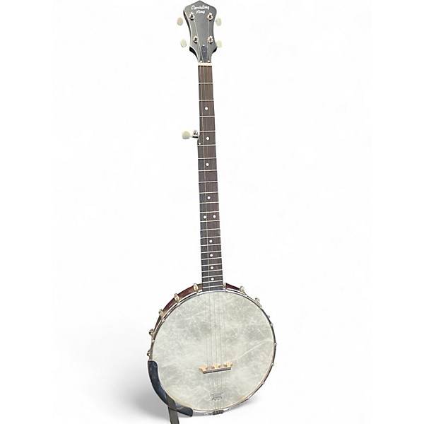 Used Recording King RKOH06 Open Back Natural Banjo