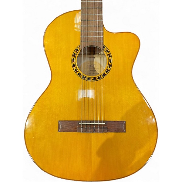 Used Lucero LFB250SCE Antique Natural Classical Acoustic Electric Guitar