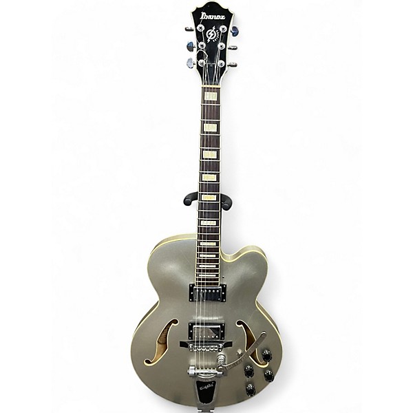 Used Ibanez AFS75TD Silver Hollow Body Electric Guitar