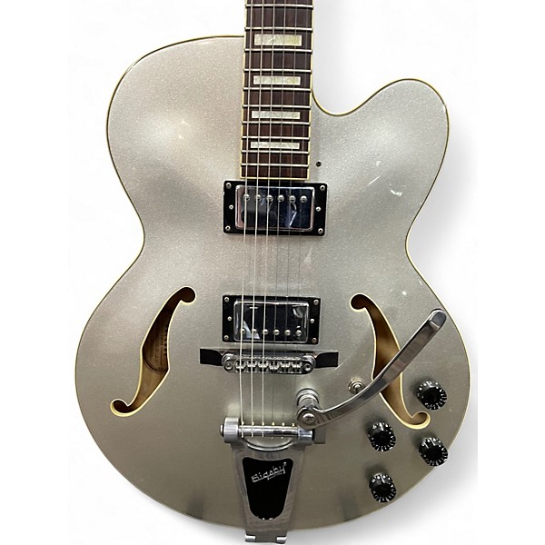 Used Ibanez AFS75TD Silver Hollow Body Electric Guitar