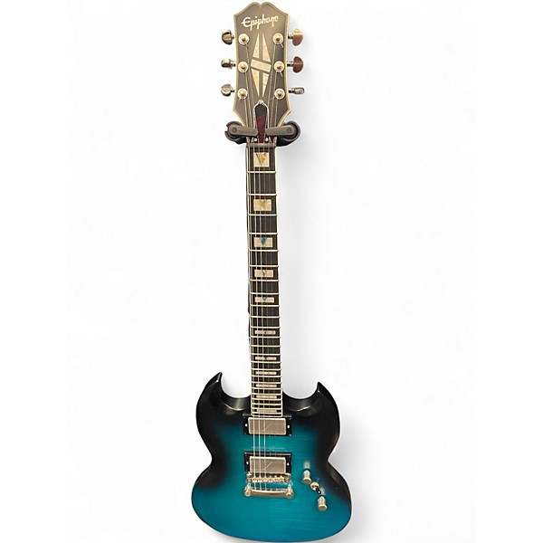 Used 2023 Epiphone SG Prophecy Blue Tiger Solid Body Electric Guitar