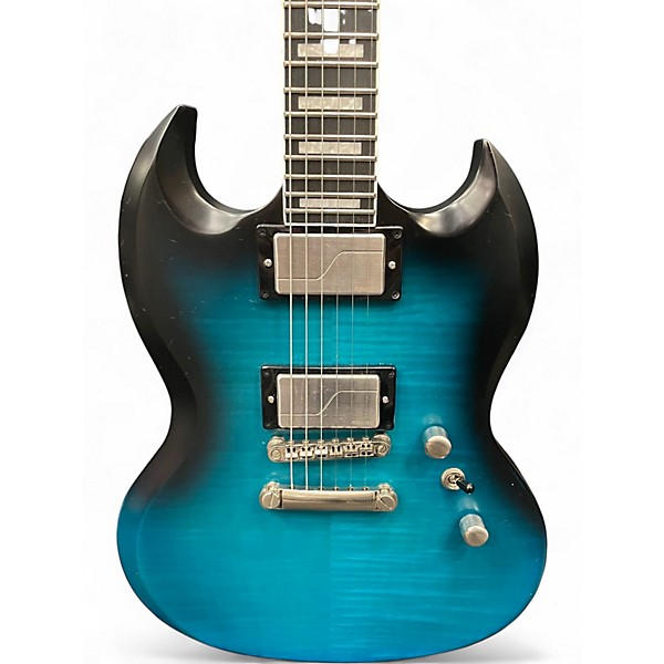 Used 2023 Epiphone SG Prophecy Blue Tiger Solid Body Electric Guitar