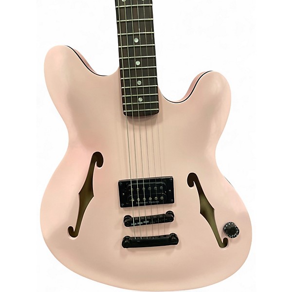 Used Fender Tom DeLonge Starcaster SATIN SHELL PINK Hollow Body Electric Guitar