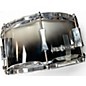 Used Pork Pie 12X7 Little Squealer Snare Black and Silver burst Drum