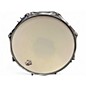 Used Pork Pie 12X7 Little Squealer Snare Black and Silver burst Drum