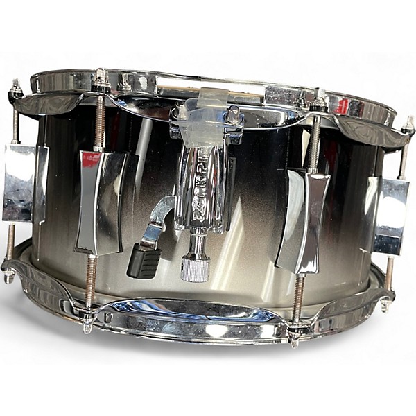 Used Pork Pie 12X7 Little Squealer Snare Black and Silver burst Drum