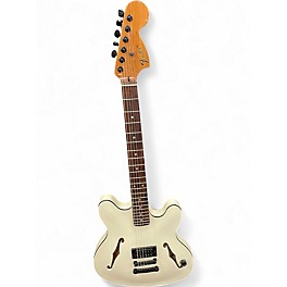 Used Fender TOM DELONGE STARCASTER Olympic White Hollow Body Electric Guitar