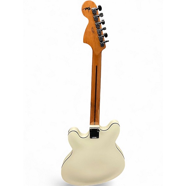 Used Fender TOM DELONGE STARCASTER Olympic White Hollow Body Electric Guitar