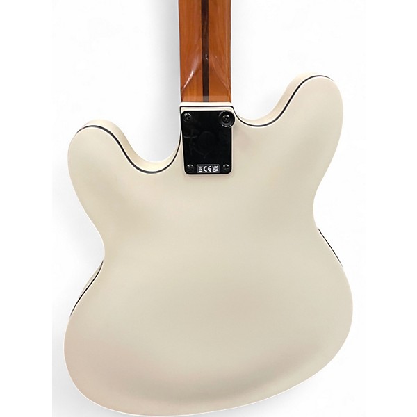 Used Fender TOM DELONGE STARCASTER Olympic White Hollow Body Electric Guitar