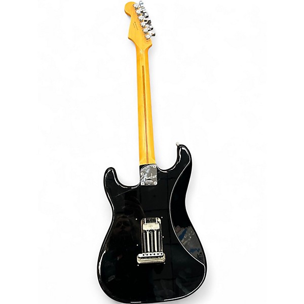 Used Fender American Deluxe Stratocaster V Neck Black Solid Body Electric Guitar