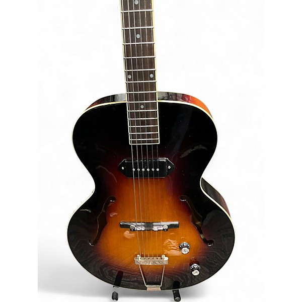 Used The Loar LH309VS Vintage Sunburst Hollow Body Electric Guitar