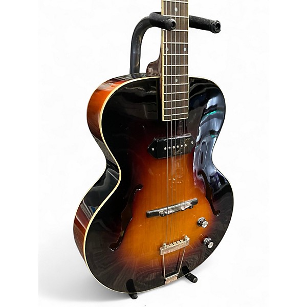 Used The Loar LH309VS Vintage Sunburst Hollow Body Electric Guitar