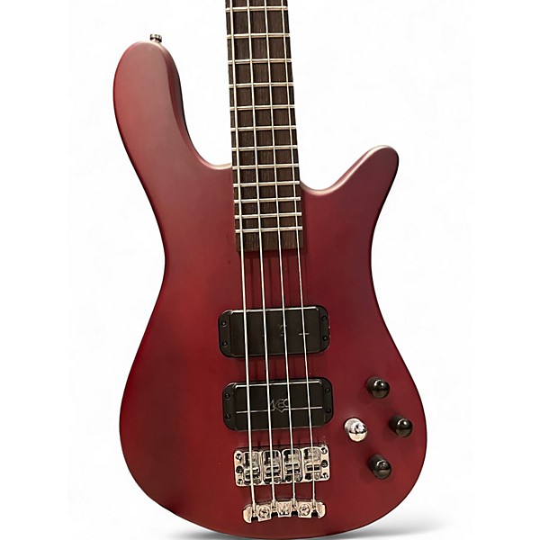 Used RockBass by Warwick Streamer Standard 4 Maroon Electric Bass Guitar