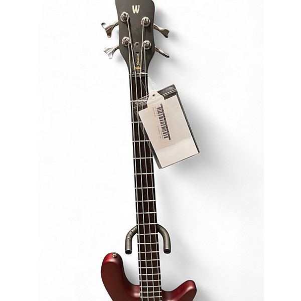Used RockBass by Warwick Streamer Standard 4 Maroon Electric Bass Guitar