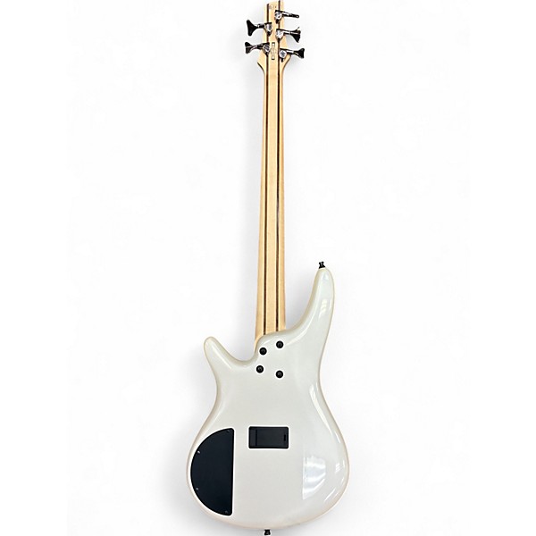 Used Ibanez SR305 5 String Pearl White Electric Bass Guitar