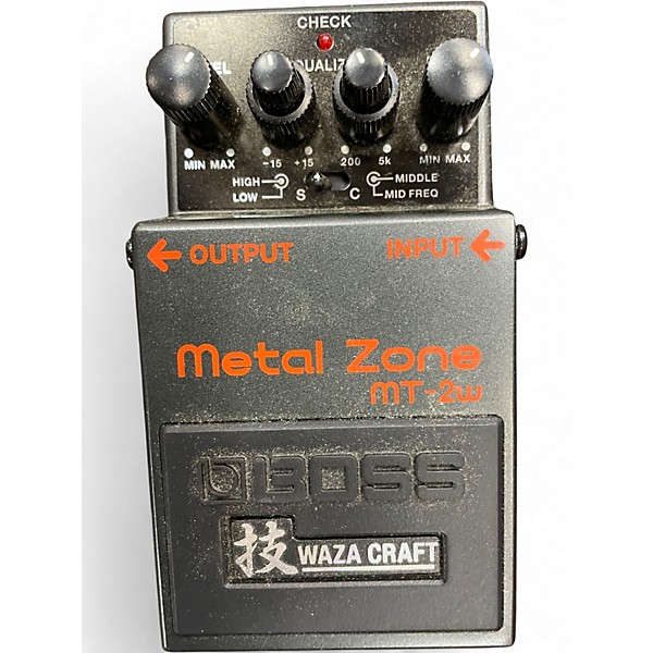 Used BOSS MT2W Metal Zone Waza Craft Effect Pedal