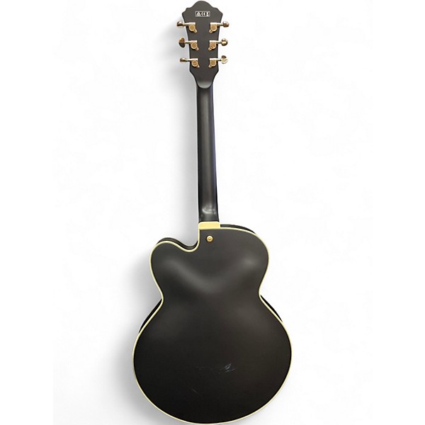 Used Ibanez AF75GBKF Satin Black Hollow Body Electric Guitar