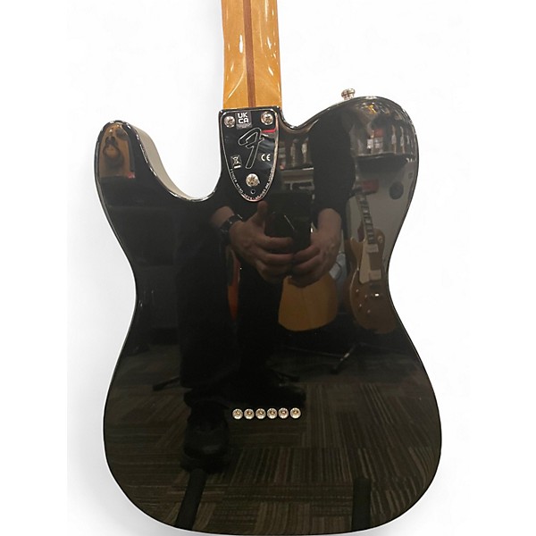 Used Fender Telecaster Custom Black Solid Body Electric Guitar
