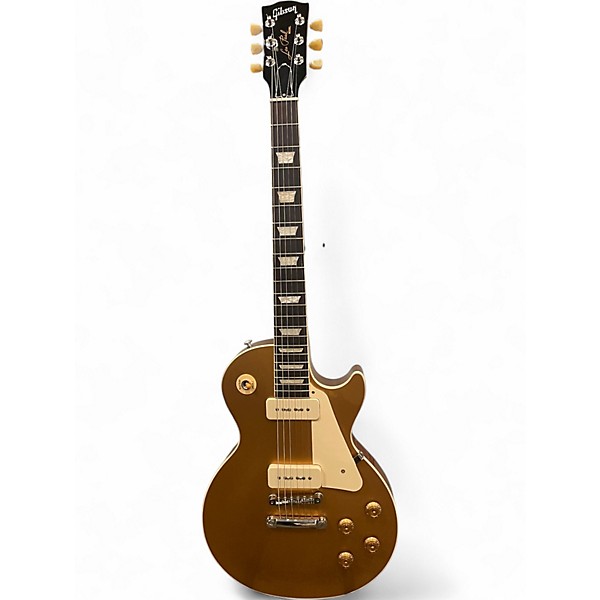 Used Gibson Les Paul Standard 1950S Neck Gold Top Solid Body Electric Guitar