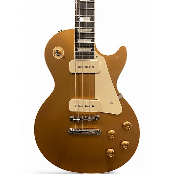 Used Gibson Les Paul Standard 1950S Neck Gold Top Solid Body Electric Guitar