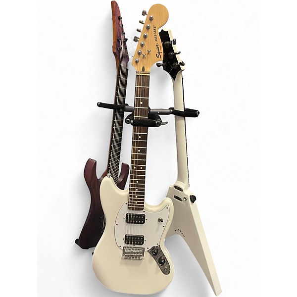 Used Squier Bullet Mustang HH White Solid Body Electric Guitar