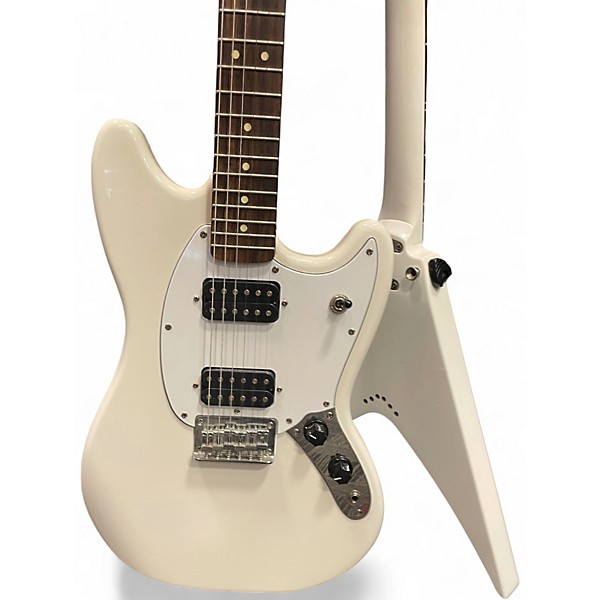Used Squier Bullet Mustang HH White Solid Body Electric Guitar