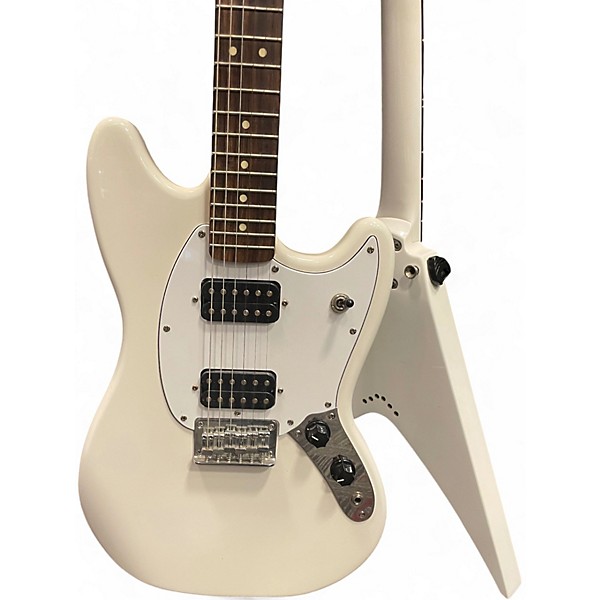 Used Squier Bullet Mustang HH White Solid Body Electric Guitar