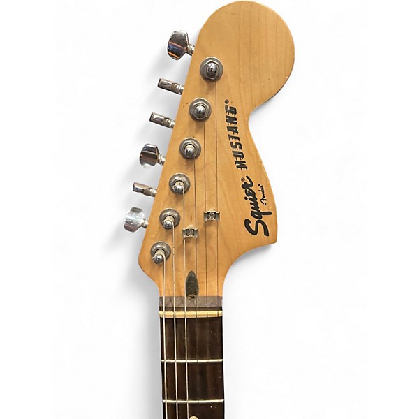 Used Squier Bullet Mustang HH White Solid Body Electric Guitar