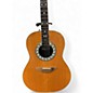 Used Ovation 1117 Left Handed Natural Acoustic Electric Guitar
