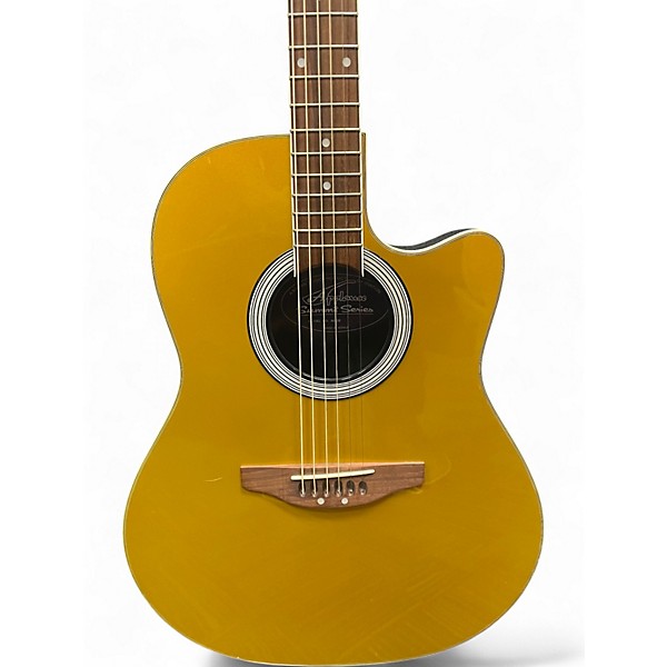 Used Applause Summit Series AE28 Metallic Gold Acoustic Guitar