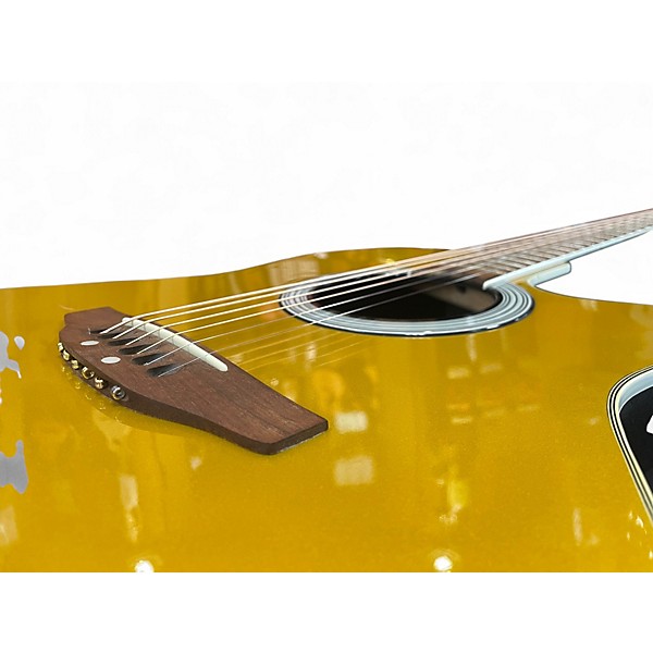 Used Applause Summit Series AE28 Metallic Gold Acoustic Guitar
