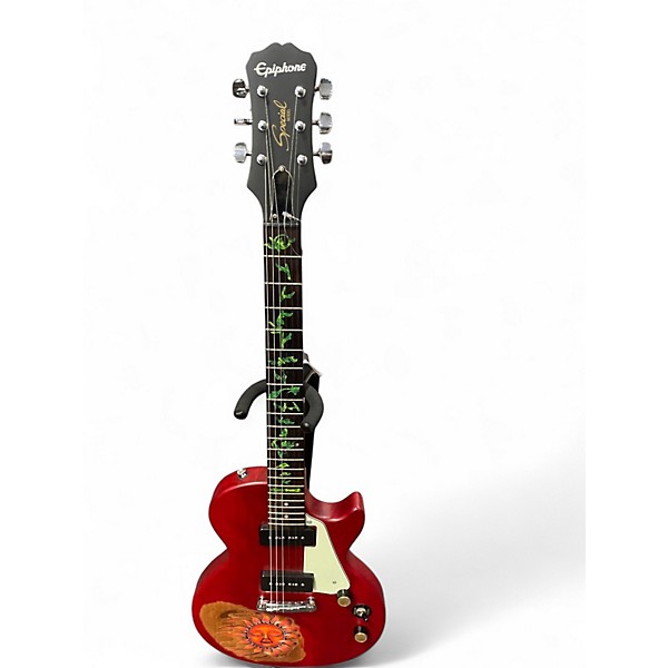Used 2017 Epiphone Les Paul Special Candy Apple Red Solid Body Electric Guitar